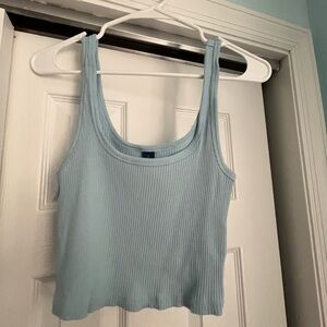 Cropped Blue Tank